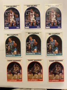 NBA ROOKIE CARDS LOT OF 9 (3 EA.) MAJERLE MANNING CHAPMAN VG/NM - Picture 1 of 2