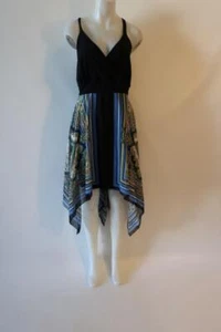 NWT Womens Avenue Black/Multi Print Midi Dress PLUS SZ 22/24* - Picture 1 of 6