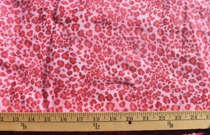 PINK ANIMAL PRINT 100% COTTON FLANNEL FABRIC MARCUS BROS 26X42 INCHES - Picture 1 of 2
