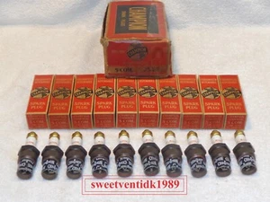 ( 10 ) ..‘NOS’ Champion 5 Com. Spark Plugs .. Brass Hat .. Circa 1930’s - Picture 1 of 19
