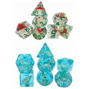 7Pcs/set D4 D6 D8 D10 D12 D20 DND Dice 7-Die Table Game Game Dice TRPG DND - Picture 1 of 7