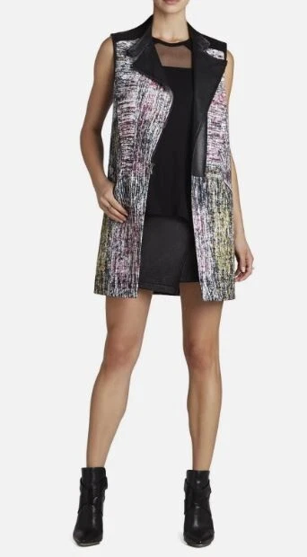 Bcbgmaxazria Jilien Moto Vest XS - Image 1 of 1