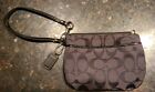 Coach Signature Little Wristlets Black With Hang Tag