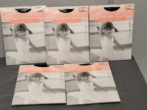 NEW! LOT OF 5 CAPEZIO Black Footless TIGHTS DANCE BALLET child girls 8-12 - Picture 1 of 3