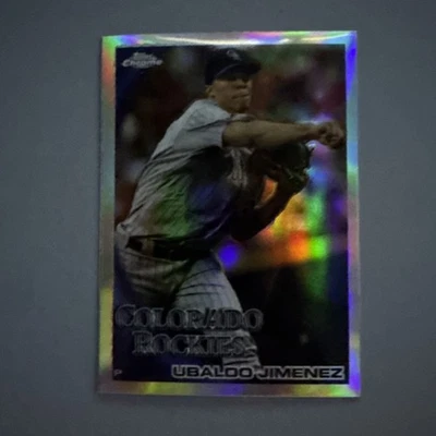 Topps Chrome Refractors #123 2010 - Ubaldo Jiménez - Colorado Rockies Foto 1 de 4
