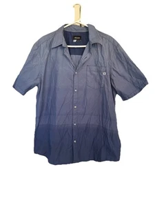 Marmot Shirt Mens 2XL Short Sleeve Button Up Regular Fit Pocket Blue Fade - Picture 1 of 6