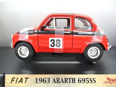 YAT MING / ROAD SIGNATURE - 1963 FIAT ABARTH 500 / 695 SS (RED) - 1/18 DIECAST - Image 1 of 4