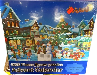 Puzzle advent calendar 2024 Christmas Puzzle, 1008 Pieces Jigsaw Puzzle - Image 1 of 4