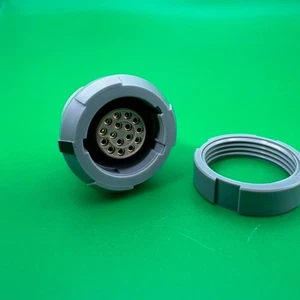 CLB.M16.GLLG LEMO REDEL P Push-Pull Panel Mount Connector / 16 Pin 30-22 AWG - Picture 1 of 7