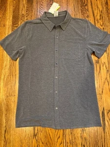All in Motion Athletic Polo Gray Shirt Mens New M - Picture 1 of 5