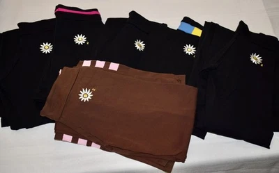 6 Пара винтажный Y2K Маргарита суплекс расклешенный размер 1 йога неоновые радужные брюки - Изображение 1 из 4