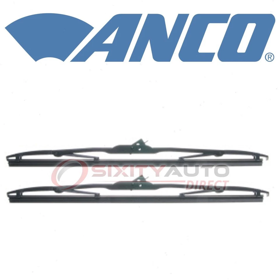 2 pc ANCO Front Wiper Blade for 1962-1964 Austin A60 - Windshield Windscreen wc Foto 1 de 4