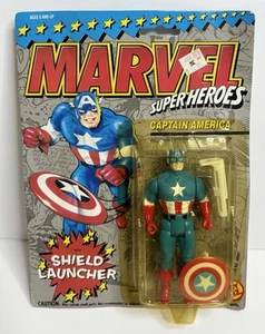 Capitan America Action Figure Shield Launcher Marvel Supereroi Toy Biz 1993 - Foto 1 di 4