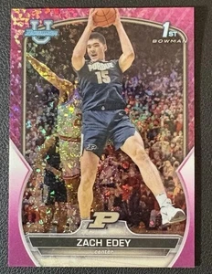 Baloncesto Bowman 2023 Zach Edey Pink Sparkle 1st Bowman/150 # 79, H1 - Imagen 1 de 2