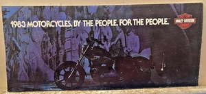 1983 Harley Davidson Full Line Fold Out Sales Brochure 11 Models Specifications - Picture 1 of 8