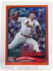 2024 Topps Series 2 SONNY GRAY Orange Mojo Refractor #2T89C-42 Cardinals 7/25 - Picture 1 of 3