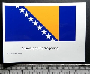 Transfer Of Toboggan Flag Bosnia-Herzegovina (127 X 63 MM) - Picture 1 of 3