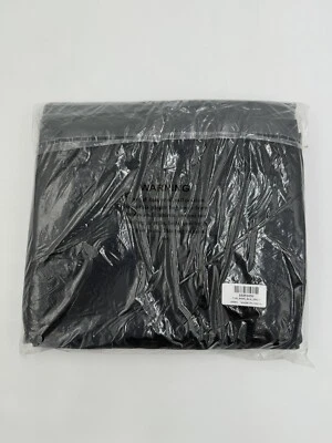 Black Seamless Polyester Rectangular Tablecloth Elegant Decor 90" x 156" - Image 1 of 4