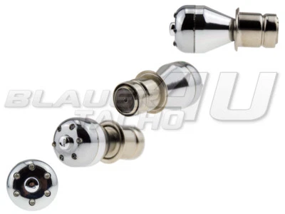 Encendedor de cigarrillos LED cromo 6 LED blancos 8 funciones - Imagen 1 de 2