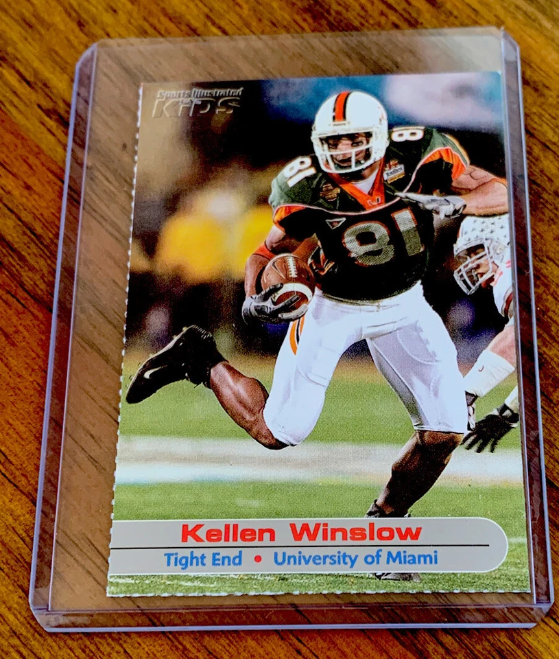 KELLEN WINSLOW ROOKIE 2003 Sports Illustrated Kids Si Browns football U Miami - Image 1 of 2