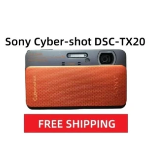 Sony Cyber-shot DSC-TX20 16.20 million Pixel CMOS Retro Digital Camera Orange - Picture 1 of 11