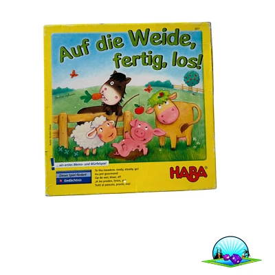 Auf die Weide fertig los Brettspiel Würfelspiel Haba - Vollständig - Bild 1 von 4
