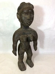 Dan afrikanische geschnitzte weibliche Figur Statue, schönes altes Stück - Bild 1 von 12