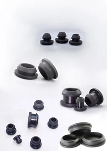 Snap-On Hole Plug Round Silicone Rubber Blanking Seal Bung Pipe Tube 2.5-61mm - Picture 1 of 3