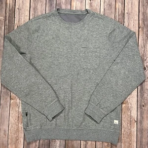 Vuori Jeffreys Sweatshirt Crew Fleece Pullover Medium Mens Grey Active V218 - Picture 1 of 8