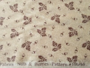 NUTS & BERRIES 1860 VINTAGE REPRO PATCHWORK QUILTING WINDHAM FABRICS 21353 - Picture 1 of 6