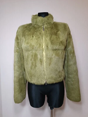 Chaqueta corta vintage Enrico Mandelli de piel natural de lujo para mujer talla 44 Foto 1 de 4