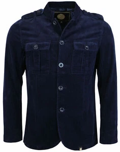 Hübsche grüne Herren Crawley Cord Kordel Militärjacke Baumwolle marineblau uvp £ 100 - Bild 1 von 3