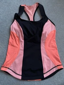 Lululemon Orange Black Yoga Run Top - 6 US / 10 AUS - Picture 1 of 7