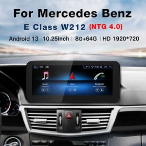 10.25" Android 13 Display CarPlay for Mercedes E Class W212 NTG4.0 Car Stereo - Picture 1 of 12
