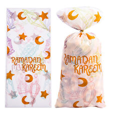 10/50pcs Ramadan Kareem Gift Bags Eid Mubarak Candy Cookie Bag 2024 Islamic WY2