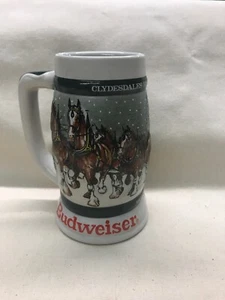 50th ANNIVERSARY BUDWEISER Champion Clydesdales Holiday Beer Stein - Bild 1 von 2
