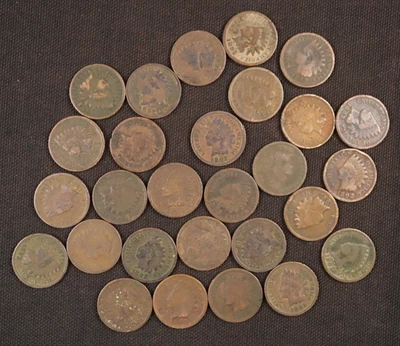 Lot of 28 - 1892 Indian Head Cents - All Cull and Better Conditions (#PP01-952) - Image 1 of 4