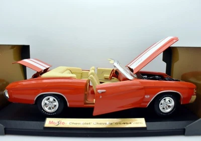 Modellino auto scala 1:18 Chevrolet chevelle SS454 diecast modellismo statico - Immagine 1 di 4
