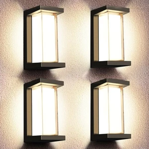 Juyace 18W Exterior Lighting Fixtures 4 Pack Budget-Friendly Outdoor Porch Li... - Picture 1 of 8