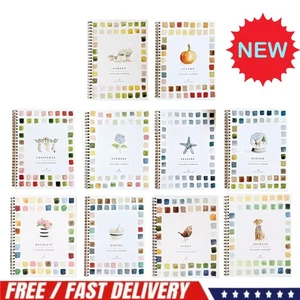 Watercolor Workbook, Beginner-Friendly Birds Watercolor Workbooks, 12 Colors. - Picture 1 of 23