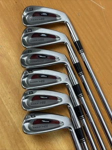 Nice Wilson Deep Red II TOUR 3,4, 6, 7, 8, 9 Iron Set Dynamic gold s300 - Picture 1 of 16
