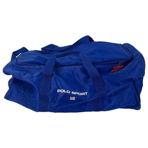 Ralph Lauren Polo Sport Reisetasche blau weiß Flagge Schulter Reißverschluss gebraucht - Bild 1 von 11