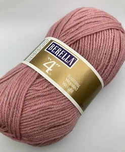 Berella 4 Stricken Kammgarn Gewicht Acryl Garn 1 Knäuel Hell Antik Rose 3,5 Unzen - Bild 1 von 3