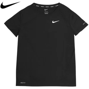 Nike Swim Shirt women’s Black Dri-Fit ShortSleeve UPF 40+ Pullover Worn Onc Sz-M - Picture 1 of 13