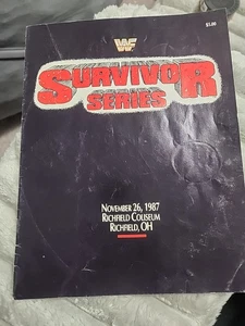 WWF Survivor Series 1987 Program Magazine - Picture 1 of 3