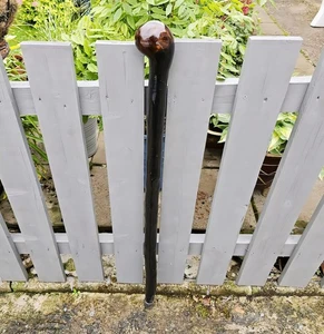 Bastone da passeggio tradizionale Blackthorn con manico pomello lucido bastone fatto a mano - Foto 1 di 5