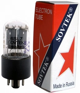 Lot of 1 pc or More Sovtek 6SL7 Dual Triode Vacuum Tubes New NIB Tested - Picture 1 of 4