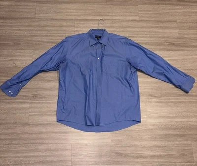 Club Room Men’s Dress Shirt Blue Long Sleeve Regular Fit 18 36/37 - Image 1 of 3