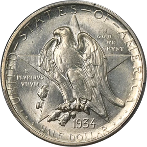 1934 Texas Commem Half Dollar PCGS MS64 Nice Eye Appeal Nice Strike - Picture 1 of 4