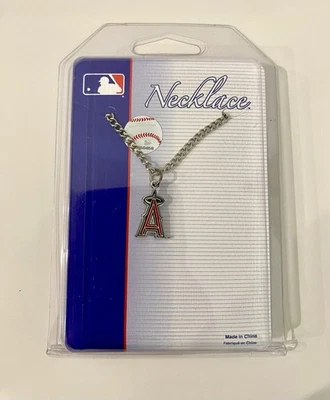 Los Angeles Angels MLB Wincraft Sports Silver Tone Necklace & Pendant NEW SEALED - Image 1 of 2